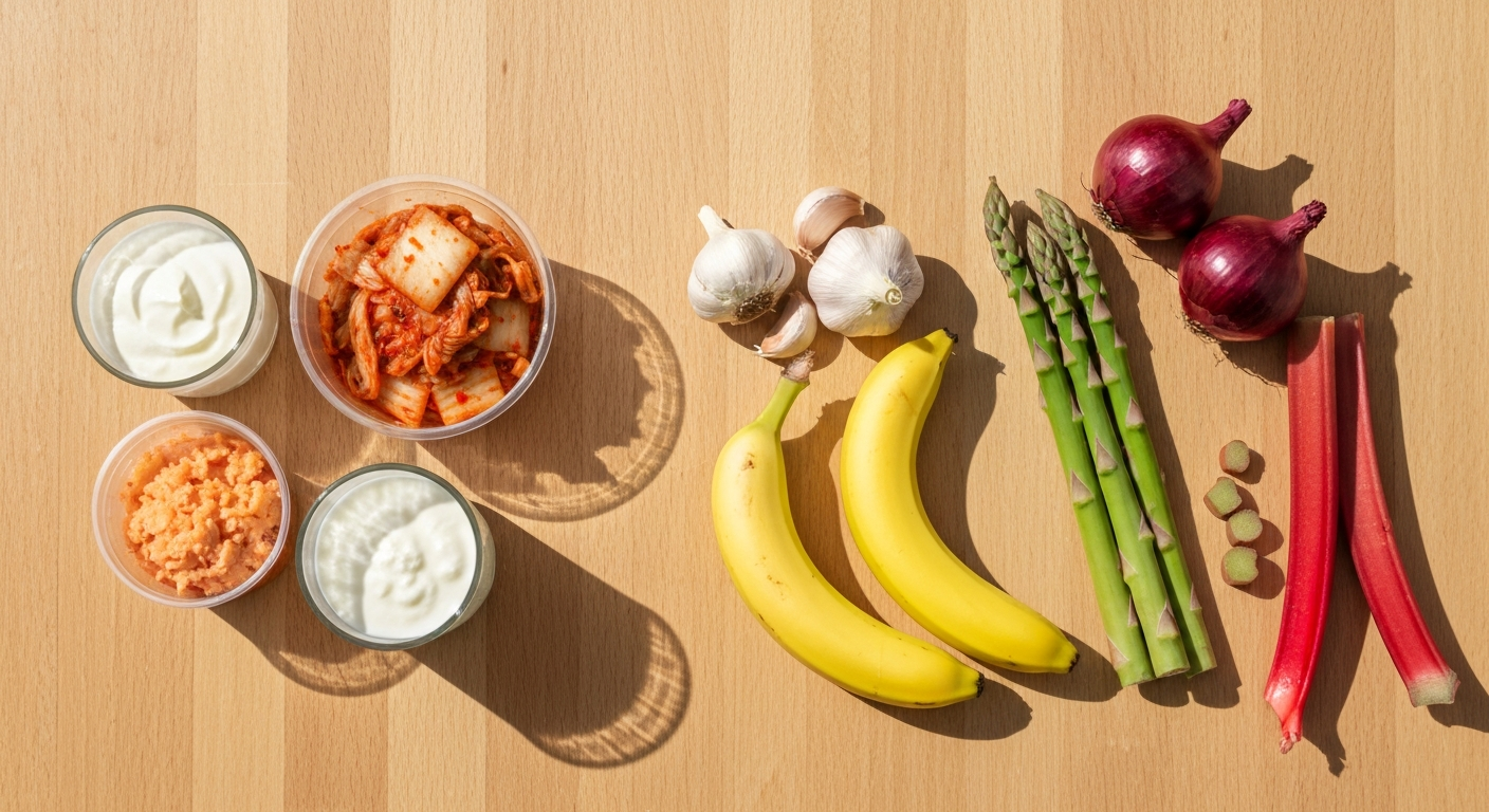Side-by-side comparison of Probiotics and Prebiotics